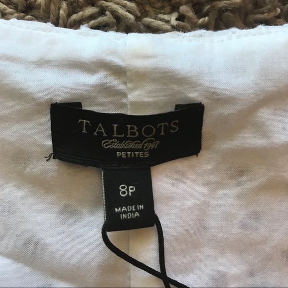 NWT Talbots Floral Eyelet Detailed Shift Dress - Picture 3 of 4